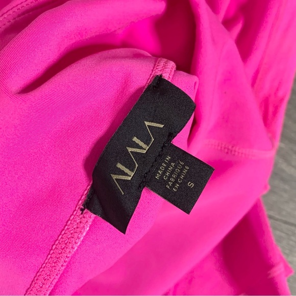 Revolve ALALA Crop Vamp Leggings 7/8 Length High Rise Tights Hot Pink Size S - Picture 11 of 14